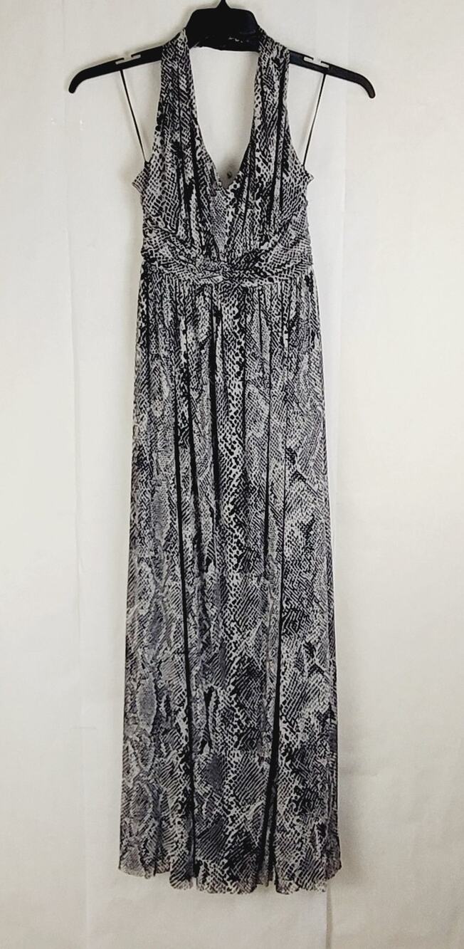 Express snakeskin print halter maxi dress Size small Maximal Classic Artsy